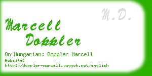 marcell doppler business card